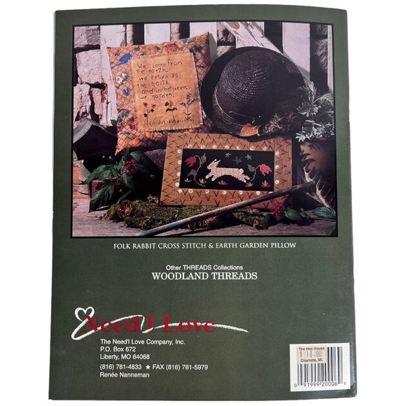 Need’l Love Meadow Threads Pattern Book Quilt Rug Folk Art Penny Rug Projects - Picture 10 of 10